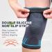 Knee Brace for Pain Relief | X-Large Compression Sleeve for Meniscus Tear & Arthritis - Black Pair - Buy Online on GoSupps.com