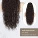 PORSMEER Dark Brown 28 Beach Wave Ponytail Extension - Synthetic Drawstring Clip-In Hairpiece for Women - Buy Online on GoSupps.com