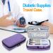 Luxja Diabetic Supplies Travel Case - Purple Storage Bag for Glucose Meter & Diabetic Supplies - Buy Online on GoSupps.com
