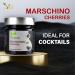 Ved Gourmet Original Black Maraschino Cherries - Italian Cherry for Old-Fashioned Cocktails - Vegan Cocktail Bourbon Cherries in Natural Syrup for Cocktail Garnish - 300g Jar - Buy Online on GoSupps.com