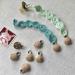 Schnuller Clip Set - 10pc Wooden Nipple Holders & Dummy Clips for Kids | DIY Pacifier Closure Chains | Perforated Wood Color - Buy Online on GoSupps.com