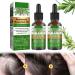 Organic Rosemary Castor Hair Oil & Scalp Strengthening Hair Growth Oil Stimulates Hair Growth Improves Circulation 30ml (2pc)