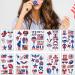 4th of July Temporary Tattoo Stickers - USA Flags & Stars Body Art for Men & Women - Buy Online on GoSupps.com