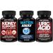 Saint Mingiano Kidney Cleanse + Water Retention Flush + Uric Acid Support 3-in-1 Detox & Bloat Relief Bundle Herbal Support for Kidney Health Fluid Balance & Joint Comfort