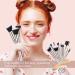MAANGE 16 Pcs Professional Makeup Brushes Set with Sponges and Cleaner - Champagne Gold - Buy Online on GoSupps.com