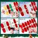 Kalolary 12 Sheets Christmas Nail Polish Stickers - Self-Adhesive DIY Nail Art Wraps with Nail File - Buy Online on GoSupps.com