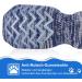 Petloft Anti-Slip Dog Socks - 4 Pack | Adjustable Slide-Resistant for Small & Medium Dogs Cats & Puppies (2XL Dark Blue Paws) - Buy Online on GoSupps.com