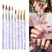 Joyan 8-Piece Acrylic Nail Brush Set | Professional Gel Nail & Design Brushes for Perfect Manicure - Buy Online on GoSupps.com