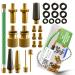 CAREAPRO - Bicycle valve adapter set - 28 parts - High -quality valve adapters for air pump and compressor |DV AV SV Ball needle and co.