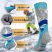 Merino Wool Kids Ski Socks - Warm Thermal Knee-high Snowboard Socks (2 Pairs) - Grey Blue - Boys Girls Toddler - Small - Buy Online on GoSupps.com
