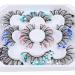Christmas Glitter False Eyelashes - 5 Styles, Dramatic & Colorful 3D Layered Festive Faux Mink Lashes for Party & Masquerade - Buy Online on GoSupps.com