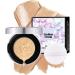 Air Cushion CC Cream - Long-Lasting & Waterproof BB Cream Foundation for Face Makeup and Mature Skin Brightening & Moisturizing Full Coverage Self Adjusting Concealer for Even Skin Tone (Natural)