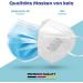 Kela Everyday Mask - Premium Blue Disposable Mouth & Nose Mask - Made in Germany - Community Mask - 50 Pack - Buy Online on GoSupps.com