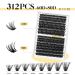 Shop Lankiz Eyelash Extensions Set - 312pcs D Curl 9-16mm DIY Kit with Adhesive & Applicator | International Shipping Available - Buy Online on GoSupps.com