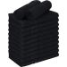 Utopia Towels Cotton Bleach Proof Salon Towels (16x27 inches) - Bleach Safe Gym Hand Towel (12 Pack, Black) 12 Pack Black