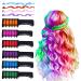 MSDADA Hair Chalk-New Hair Chalk Comb Temporary Bright Washable Hair Color Dye for Girls Kids with Hair Extensions Clips-Christmas Birthday Easter Halloween Gifts for Girls Age 6-8-10-12
