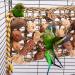 Onebarleycorn Budgie Toy - Natural Safe Wood Block Swing for Parrots & Birds | Chewable Bird Toys - Buy Online on GoSupps.com