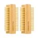 GREENTH PRO Bamboo Nail Brush,2PCS Two-side Firm Nature Wooden Sisal Scrub Brush for Toes and Nails,Cleaning Nail Brush