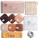 6 Washable Reusable Makeup Remover Pads - Microfibre Square Cleansing and Exfoliating Facial Skin Wipes - Replaces Cotton Clothes Free Scrunchie and Headband - Nude