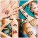Qpout Hippie Flower Temporary Tattoos - 20PCS Love & Peace Sign Stickers for Adults & Kids | Trendy Hippie Accessories & Party Favors - Buy Online on GoSupps.com