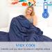 Ailemei Direct Cooling Blanket - Twin Size Double Sided Cold Effect for Hot Sleepers - Lightweight Breathable Summer Blanket - Jeans Blue - 60x90 - Buy Online on GoSupps.com