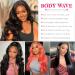 Megalook 36 Inch Body Wave Human Hair Wig | HD Lace Front 200% Density | Bleached Knots | Brazilian Real Hair | Natural Black Color - Buy Online on GoSupps.com