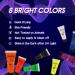 UV Face and Body Paint Glow Set - 8 Fluorescent Colors for Neon Halloween & Parties | International Shipping - Buy Online on GoSupps.com