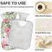 NAANLE 2L Heat Bottle with Palm Leaf Flamingo Cover | Hot Water Bottle for Menstrual Cramps & Pain Relief | Heat & Cold Therapy Solution - Buy Online on GoSupps.com
