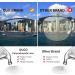 Duco 223T Ergonomic Gaming Glasses - Blue Light Protection Transparent Lens Full Edge Design Brown - Buy Online on GoSupps.com
