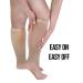 Zeta Plus Size Short Length Leg Sleeve Support Socks - Wide Calf Compression Sleeve for Women - 2XL Nude - Buy Online on GoSupps.com