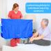Transfer Board for Patient Lifter - 122x102 cm with 8 Handles for Bedridden Patients - Washable Sliding Sheet (2 Pack Blue) | International Shipping Available - Buy Online on GoSupps.com