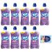 RIO Bum Pavimenti Floor Cleaner with Alcohol, Lavender, 1 Litre + 1 x Free Felce Azzurra Talcum Powder, Pack of 9, 100 g Bag