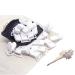 Sutoyuen 25Pcs Pacifier Clips Holders Suspender Mitten Binky Clip for DIY Teething Toys Baby Blankets Bib Holder Suit for 20mm Ribbon (White)