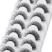JIMIRE Cat-Eye Faux Mink Eyelashes - 7 Pairs Pack | D Curl Wispy Thin Russian Strip 15MM 3D Eyelash for Natural Look - Buy Online on GoSupps.com