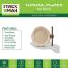 125-Pack 7 Inch Compostable Paper Plates | Eco-Friendly Bagasse Fibers | Biodegradable Brown Plate by Stack Man - Buy Online on GoSupps.com