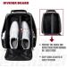 SAPLIZE Golf Shoe Bag with Mesh Ventilation, Outside Pocket | Breathable Shoe Carrier Tote for Golf Accessories | Sports Travel Organizer, Grey, US Size 14 - Buy Online on GoSupps.com