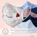 Dance Pattern Children's Face Mask - Washable 100% Cotton Filter Bag & Nose Bracket | Oeko-Tex Standard 100 - Thin Red Gray Trees Design - Buy Online on GoSupps.com