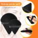 16 Pcs Soft Triangle Makeup Puff Set - Velour Body & Face Powder Puff with Strap | Contouring & Loose Powder Application | Black Makeup Sponges - Buy Online on GoSupps.com