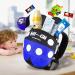 Toddlers Leash + Anti Lost Wrist Link - Child Safety Harness Walking Wristband in Black/Blue - Buy Online on GoSupps.com