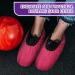 Zhanmai Women's Fuzzy Non-Slip Bowling Shoe Cover - Purple/Rose Red, Size 7-8.5 - Buy Online on GoSupps.com