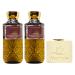 Bath & Body Works Cozy Vanilla Bourbon 2 Pack Body Wash Bundle with a Creamy Rose Bar Soap - Full Size
