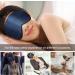 Luxurious Gritin Silk Sleep Mask - Light-Blocking Eye Mask for Total Comfort | Adjustable Straps & Earplugs | Ideal for Men Women & Children - Blue - Buy Online on GoSupps.com