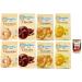 Mulino Bianco Canestrini, Cocoa goodies, Citron green tenderness, Gems, Biscuit test pack, Biscuits, biscuits avec sucre à l'âge glaciaire, biscuits au cocoa, biscuits au citron, 8 x 200 g +