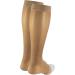 NuVein Sheer Compression Stockings - 15-20 mmHg Support Knee High Open Toe Fashionable Medium Denier Beige - Ideal for Comfort & Style (1 Pair - Buy Online on GoSupps.com