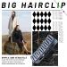 Shop Kavya 8-Piece Large Hair Clips | Slip-Resistant Hair Accessories for Women & Girls - Stylish White Black Transparent & Leopard Designs (10.5cm) - Buy Online on GoSupps.com