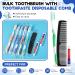 50 Pack Disposable Travel Toothbrushes with Toothpaste & Comb - Ideal for Hotels Nursing Homes and Charities - Buy Online on GoSupps.com