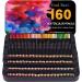 COOL BANK 160 Watercolor Pencils Set - Vibrant Colors for Coloring Books, Sketching, Shading - Artist Quality Soft Series Lead - 160 Count in Tin Box - Buy Online on GoSupps.com