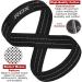 RDX Train Aid Strength Training | Figure 8 Cross Lifting Straps for Weightlifting | Padded Powerlifting Wrist Protection | Deadlift & Pull Up Grip for Men & Women - Black/Gray - Buy Online on GoSupps.com