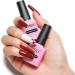 AIMEILI 4 in 1 Rubber Base Gel & Top Coat Set - 2 x 10ML Soak Off UV LED Gel Nail Polish for Glossy & Long Lasting Manicure - Buy Online on GoSupps.com