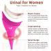 Reusable Female Urinal - Portable Silicone Pee Funnel for Women Standing Up to Pee - Waterproof Travel Urination Device for Hiking and Road Trips - Purple - Buy Online on GoSupps.com